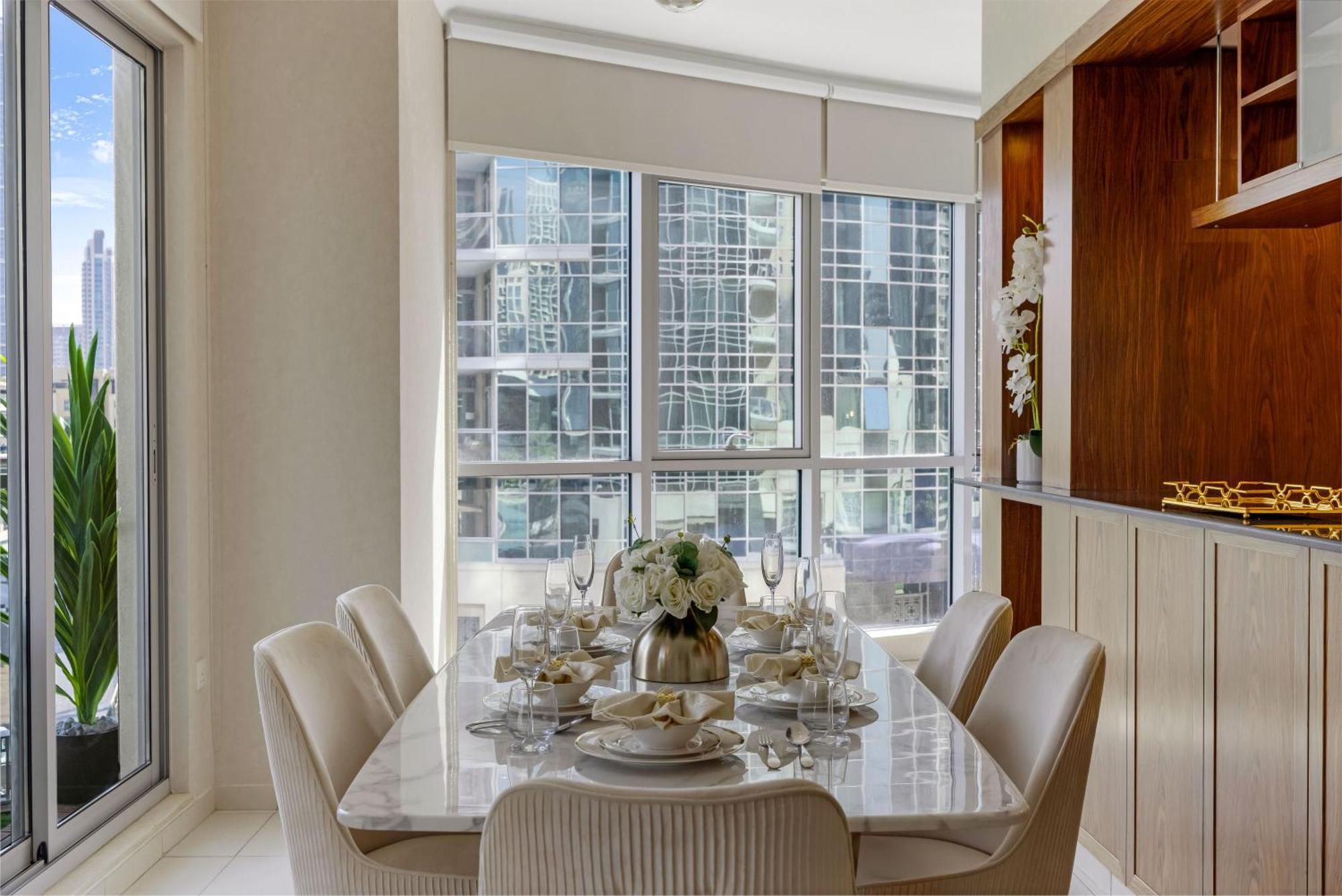 Durrani Homes - The Luxe 3br With Burj Khalifa And Fountain View - Third Without Partition شقة *