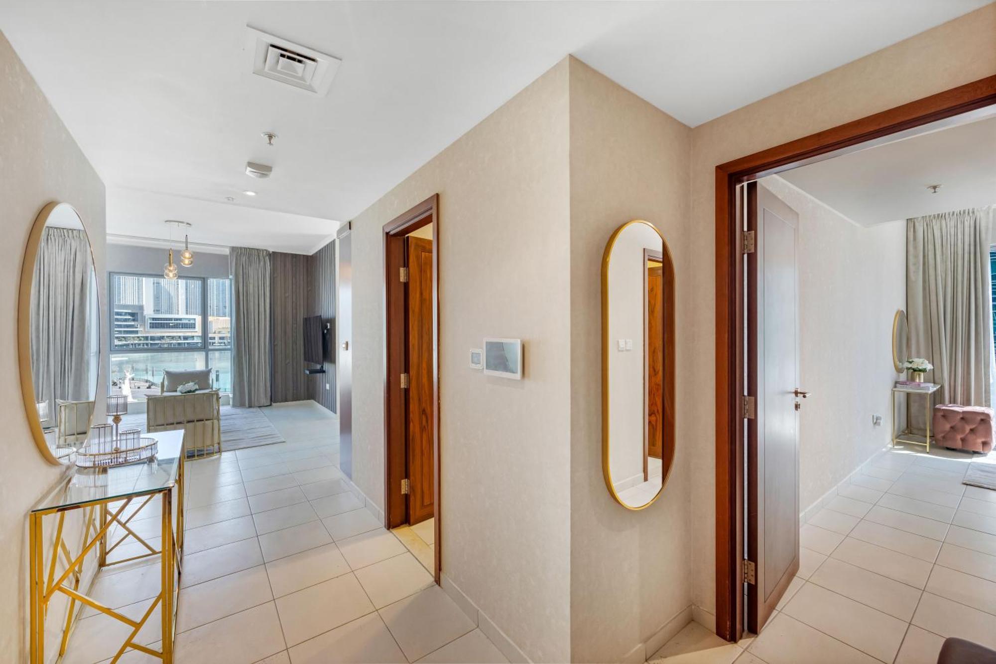 Durrani Homes - The Luxe 3br With Burj Khalifa And Fountain View - Third Without Partition * دبي