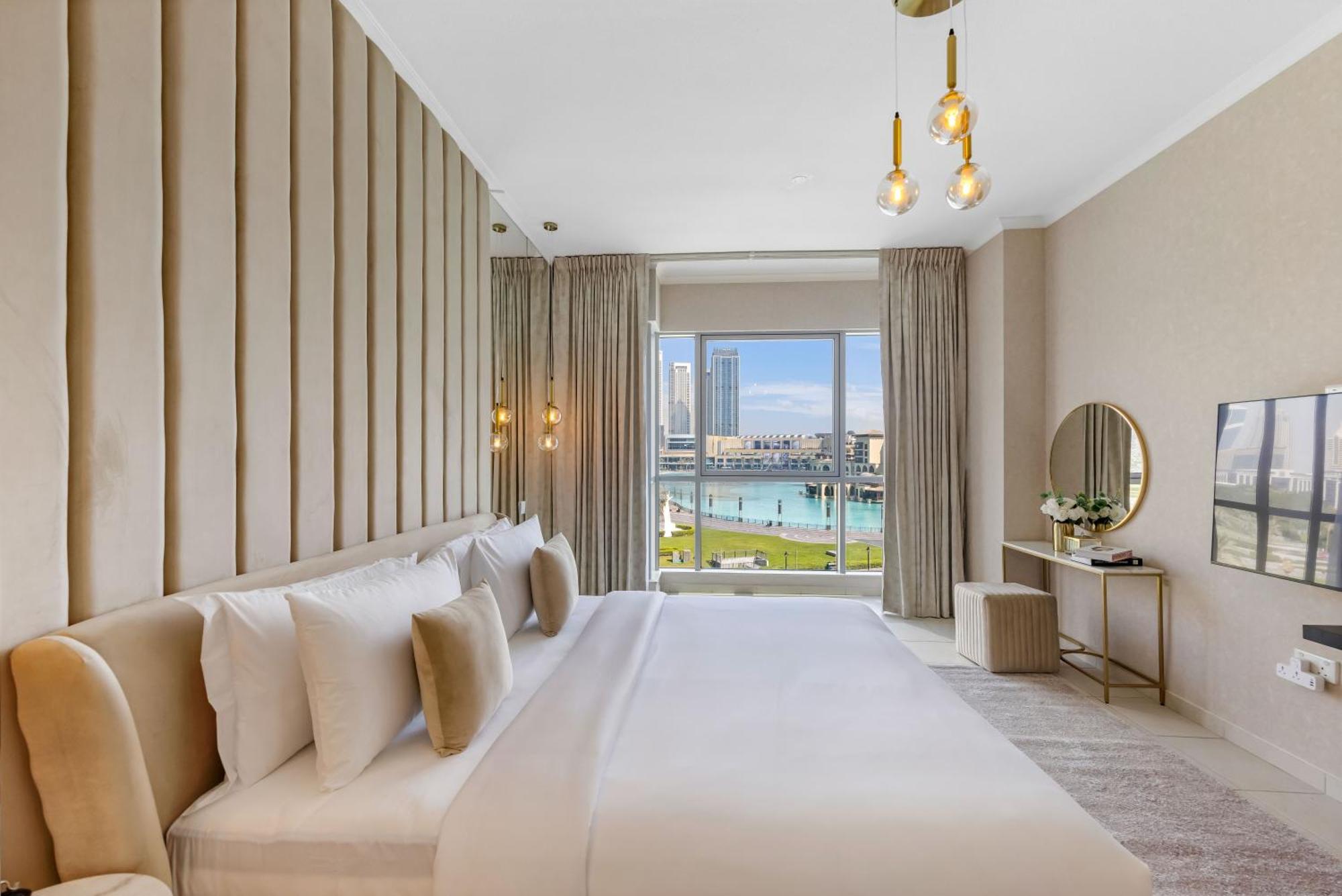 Durrani Homes - The Luxe 3br With Burj Khalifa And Fountain View - Third Without Partition دبي