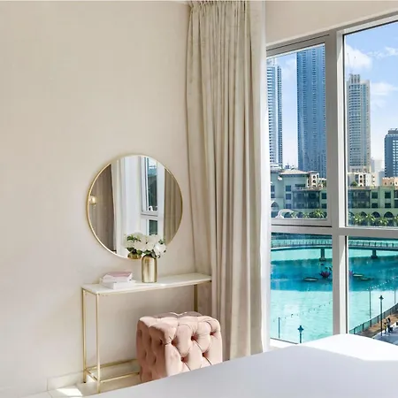 Durrani Homes - The Luxe 3Br With Burj Khalifa And Fountain View - Third Room Without Partition Дубай Екстер'єр фото