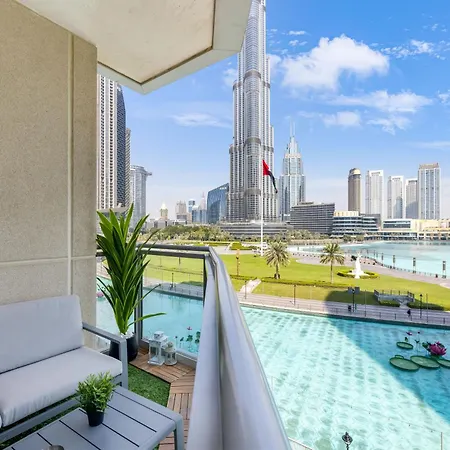 Durrani Homes - The Luxe 3Br With Burj Khalifa And Fountain View - Third Room Without Partition Дубай Екстер'єр фото