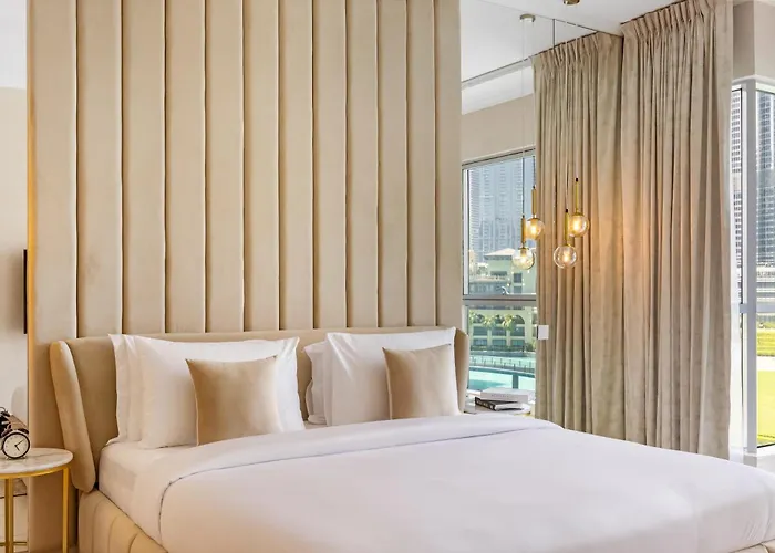 Durrani Homes - The Luxe 3Br With Burj Khalifa And Fountain View - Third Room Without Partition