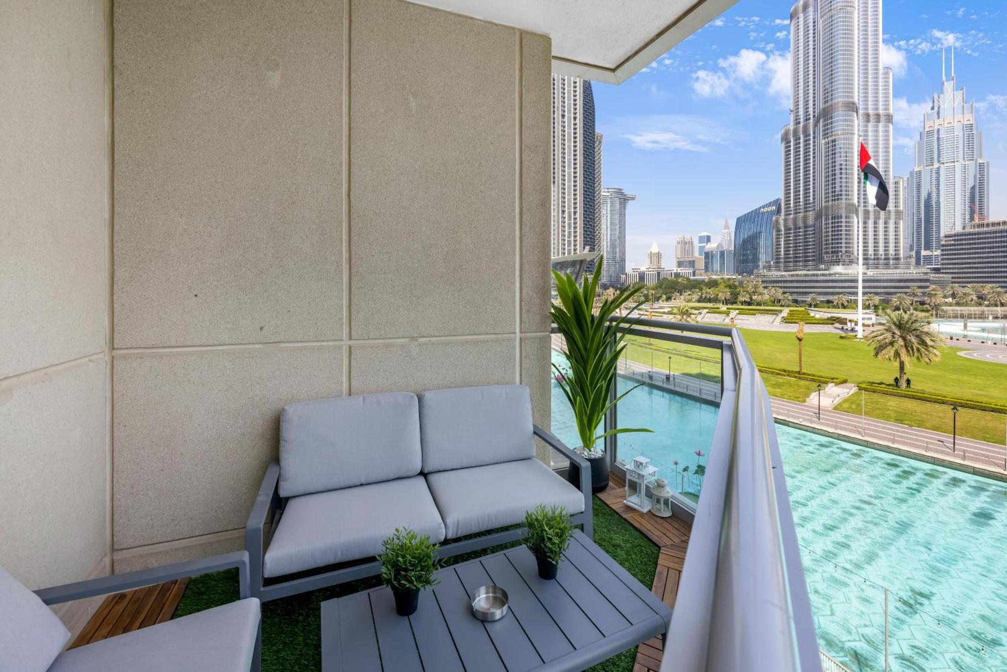 Durrani Homes - The Luxe 3br With Burj Khalifa And Fountain View - Third Without Partition Апартаменти *