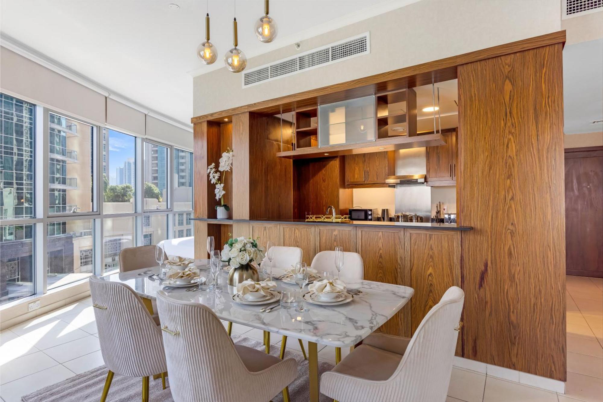 Апартаменти Durrani Homes - The Luxe 3br With Burj Khalifa And Fountain View - Third Without Partition *