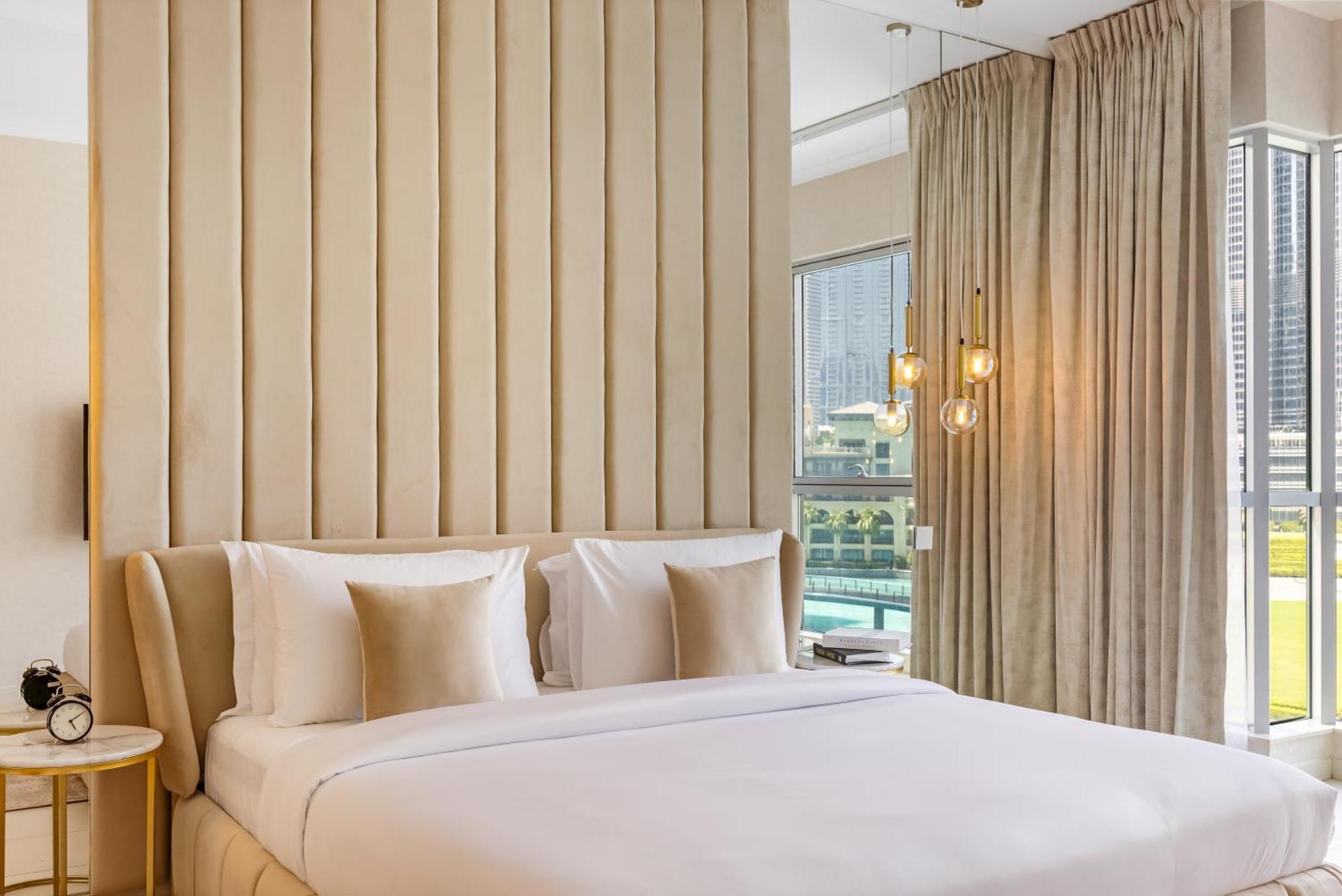 Durrani Homes - The Luxe 3br With Burj Khalifa And Fountain View - Third Without Partition Дубай