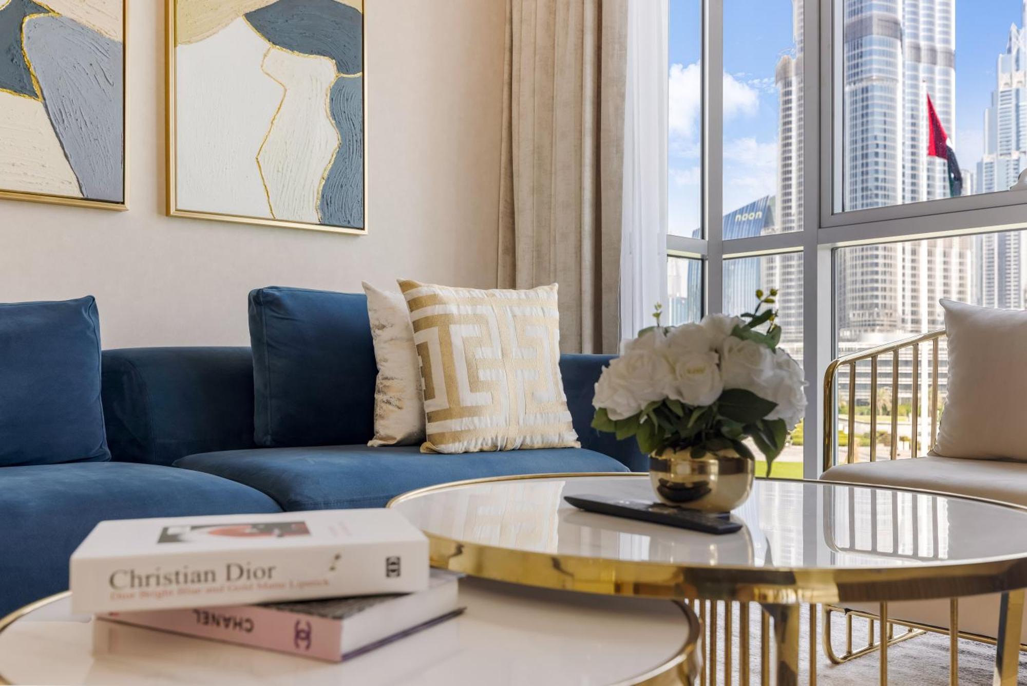 Апартаменти Durrani Homes - The Luxe 3br With Burj Khalifa And Fountain View - Third Without Partition