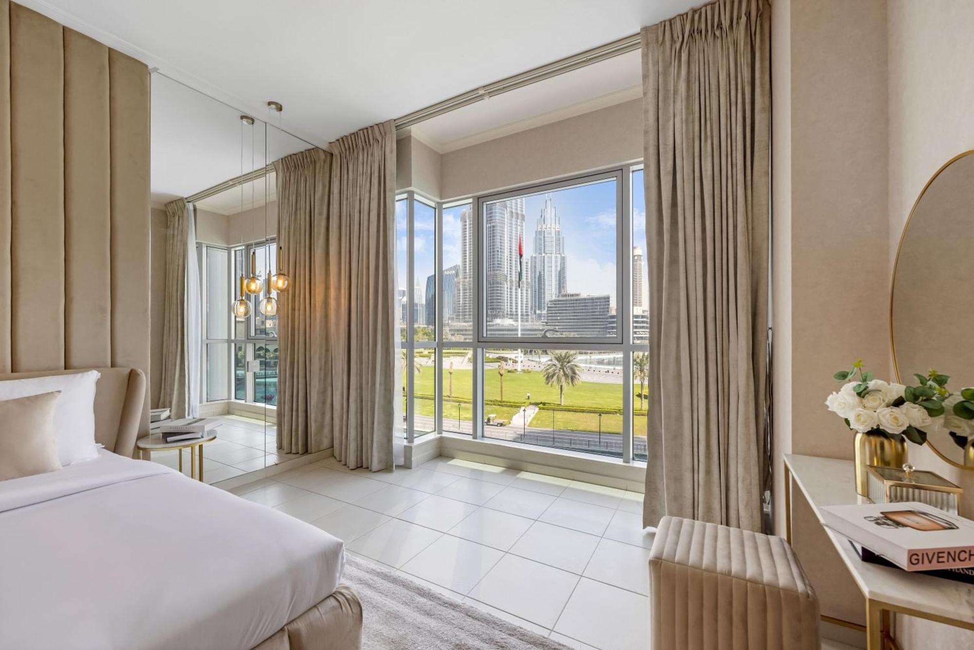 Durrani Homes - The Luxe 3br With Burj Khalifa And Fountain View - Third Without Partition * Дубай
