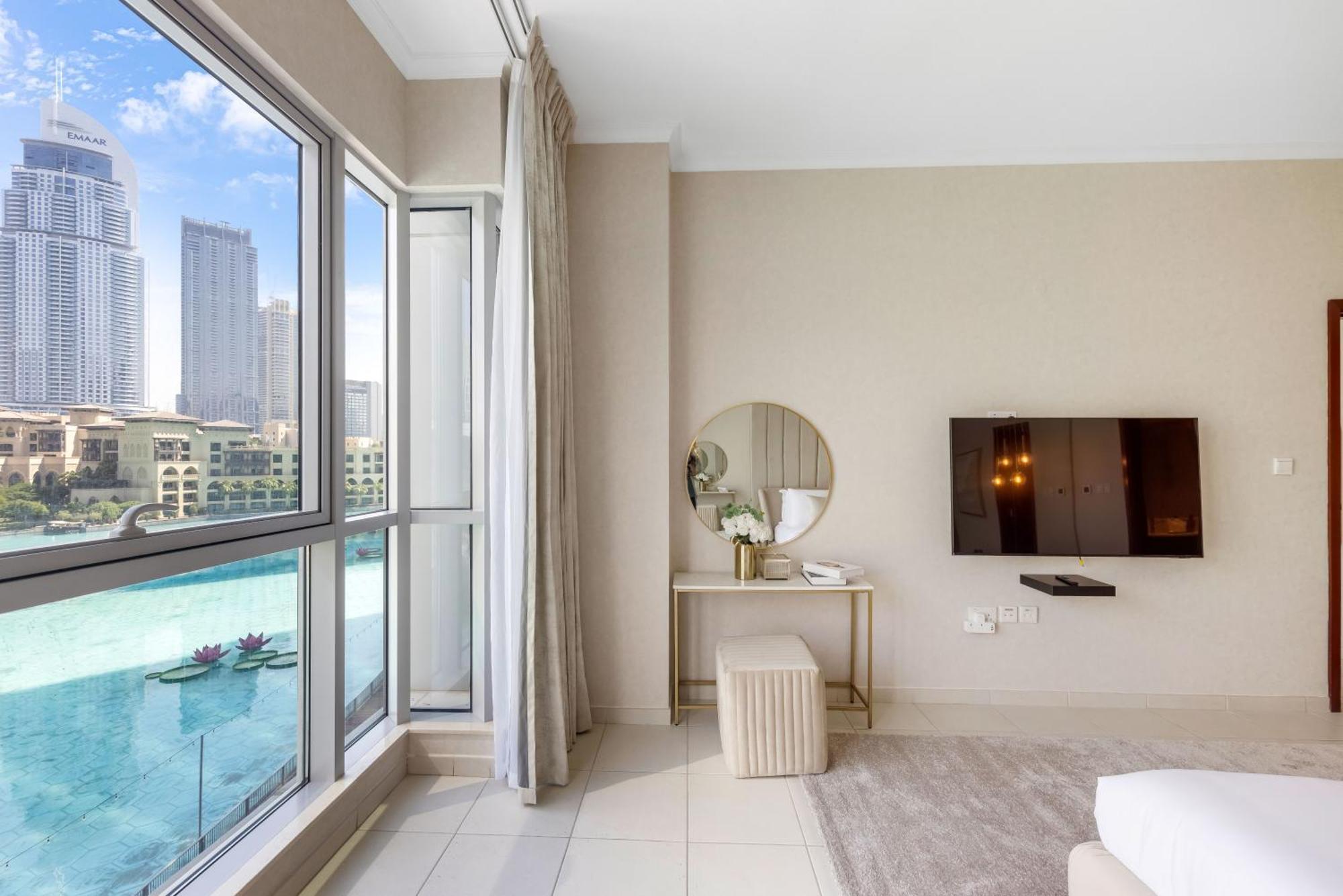 Durrani Homes - The Luxe 3br With Burj Khalifa And Fountain View - Third Without Partition Апартаменти