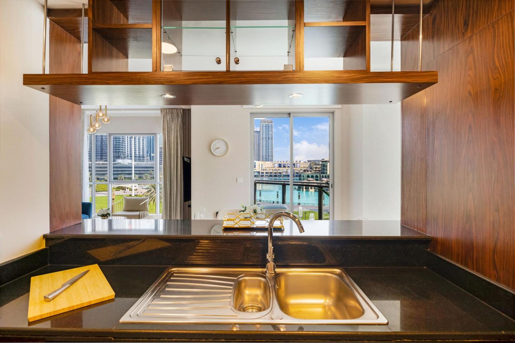 Апартаменти Durrani Homes - The Luxe 3br With Burj Khalifa And Fountain View - Third Without Partition